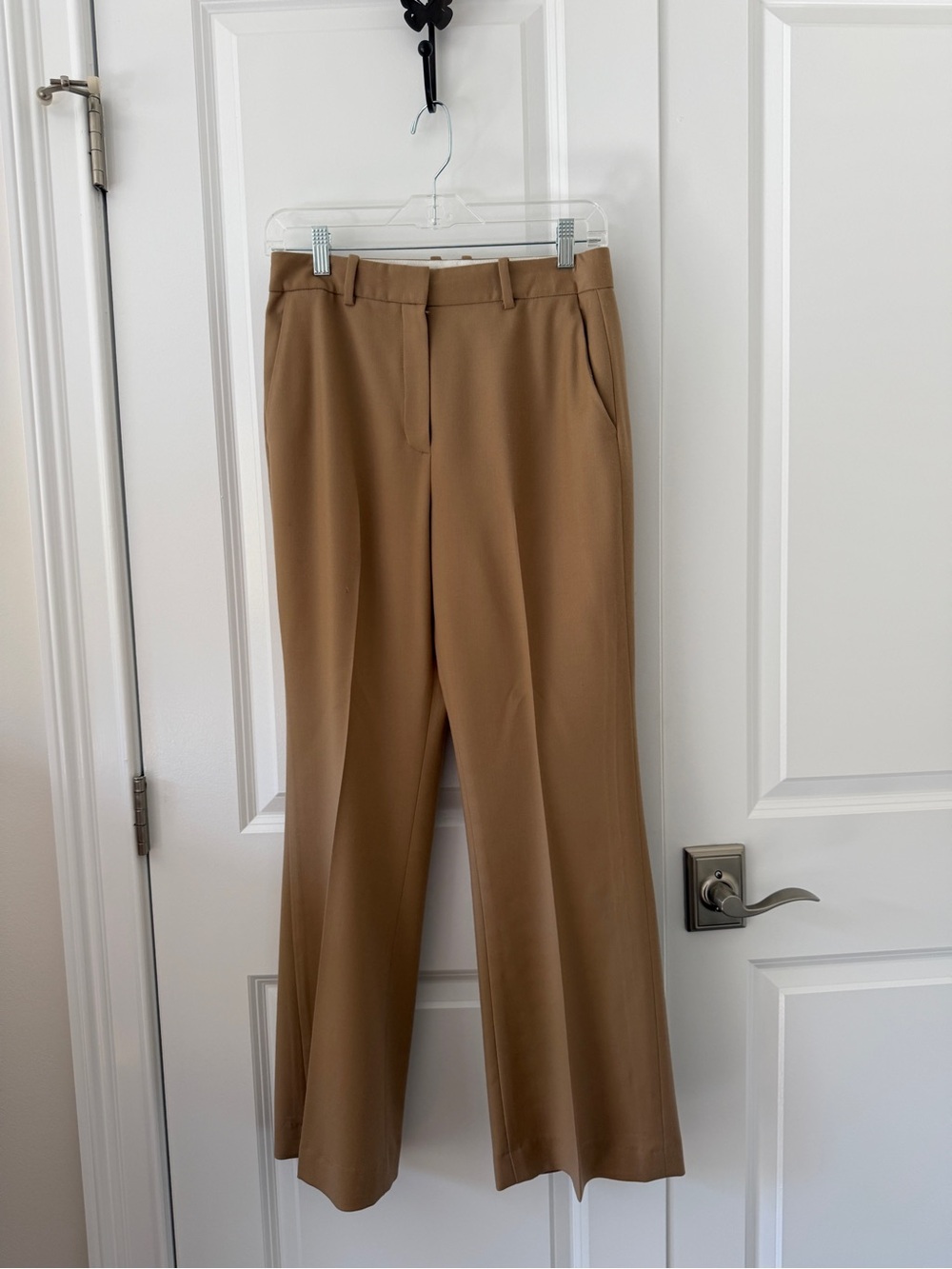 Theory Camel Wide-Leg Dress Pants